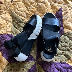 MIA wedge sandals, worn twice, size 6 women’s